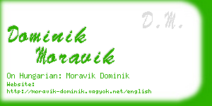 dominik moravik business card